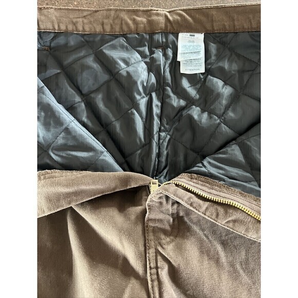 Berne Brown Insulated Carpenter Pants 38x32 Very Nice - Picture 11 of 12